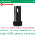MP5 2.0 Navy Quick-Detach Decorative Muzzle, Nonfunctional Toy-Model Accessory (Pre-Order 50 Hari)