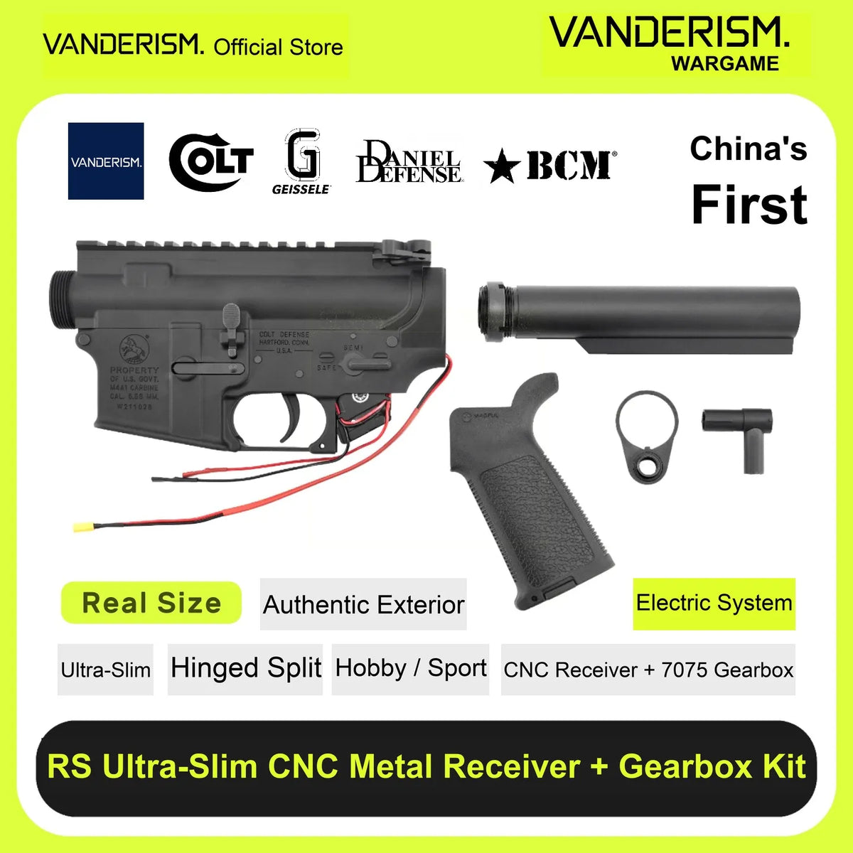 RS Slim Electric System Receiver and Split Gearbox Kit | Gel Blaster WGG WGB (Pre-Order 50 Hari)