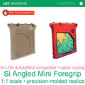 Si Angled MINI Short Vertical Foregrip Replica with Cable Routing, MLOK / KEYMOD (Pre-Order 50 Hari)