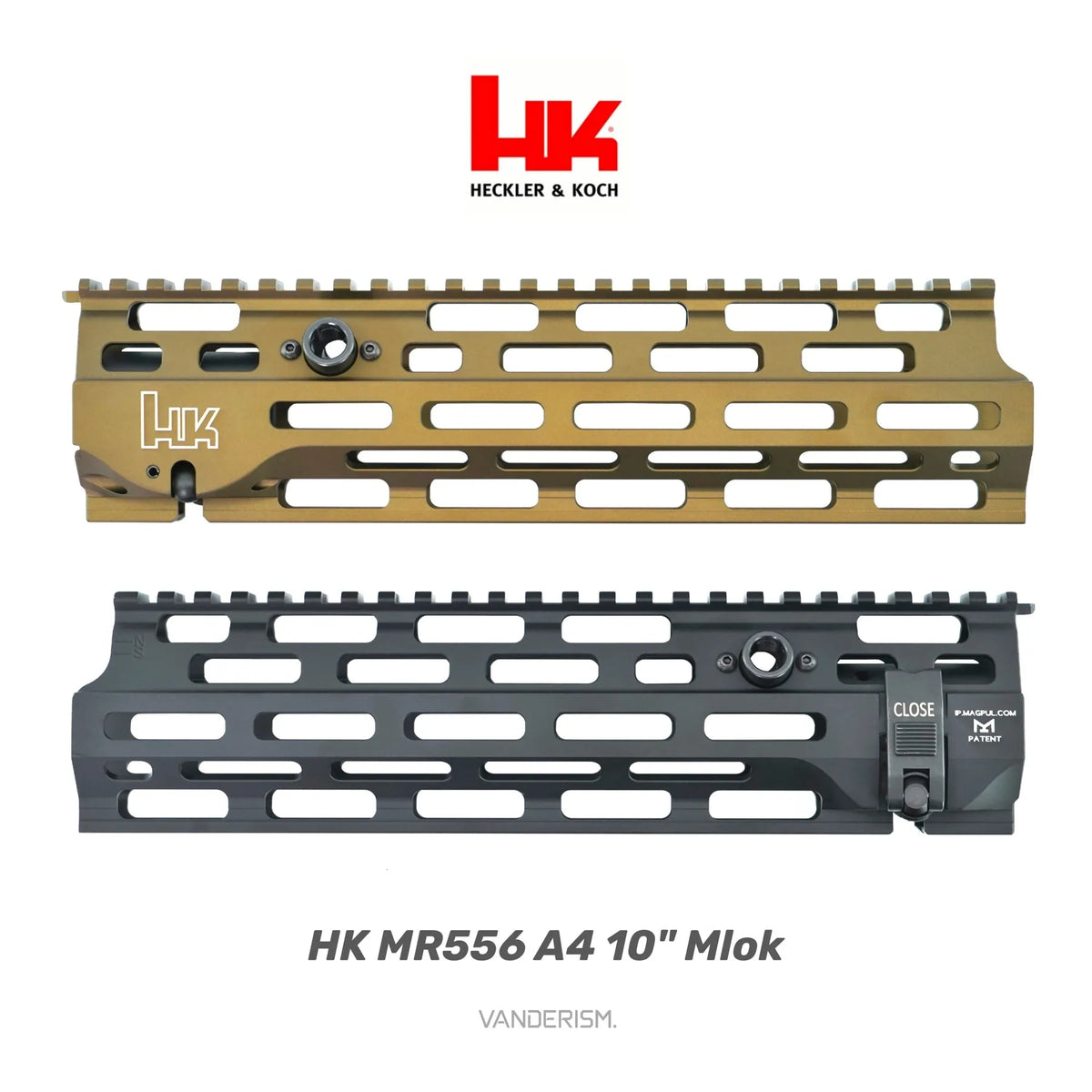 HK416 MR556 G95 A4 Metal Handguards | Gel Blaster WGG WGB Airsoft (Pre-Order 50 Hari)