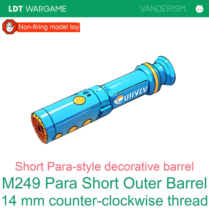 M249 Para Short Decorative Replacement Outer Barrel (Pre-Order 50 Hari)