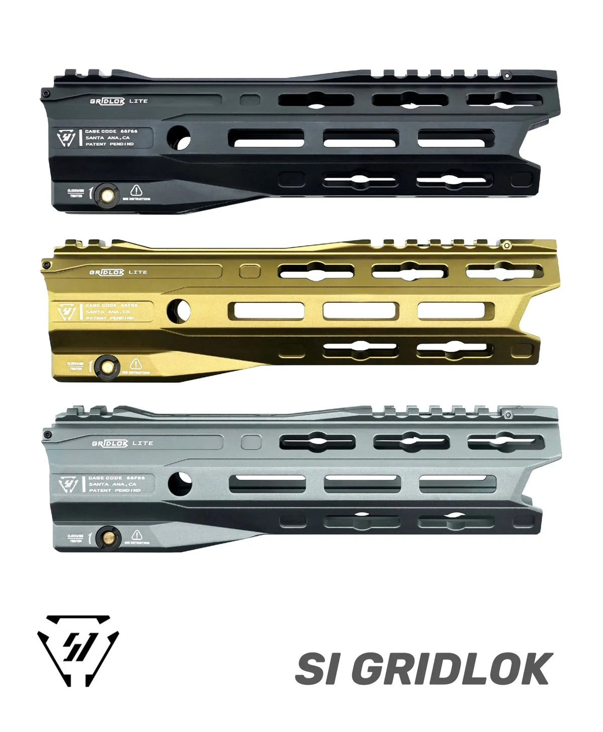 SI GRIDLOK Gen 3 Quick Release Metal Handguard | Gel Blaster WGG WGB Airsoft (Pre-Order 50 Hari)