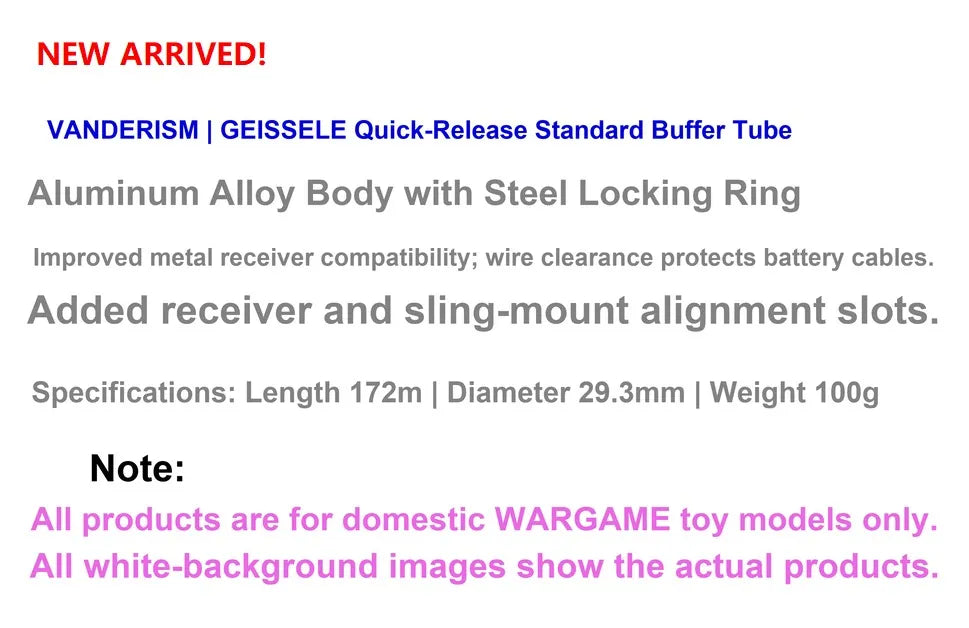 GEISSELE Quick Release Metal Buffer Tube (Pre-Order 50 Hari)