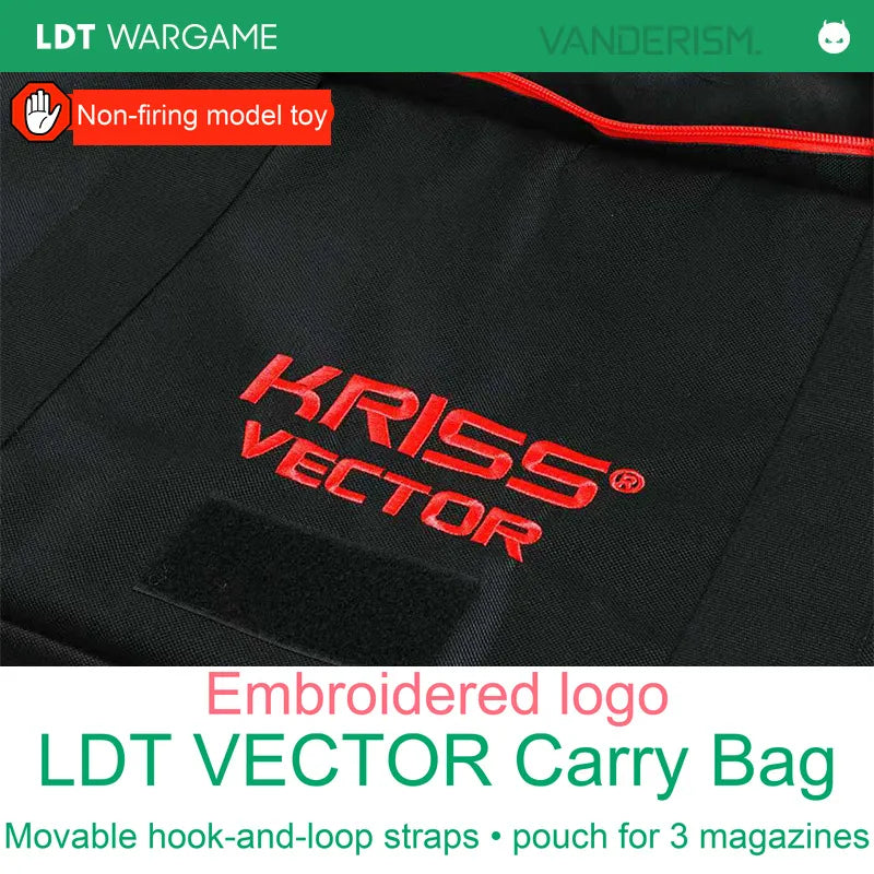 LDT KRISS Vector Nylon Toy Carry Bag with Embroidered Logo (Pre-Order 50 Hari)