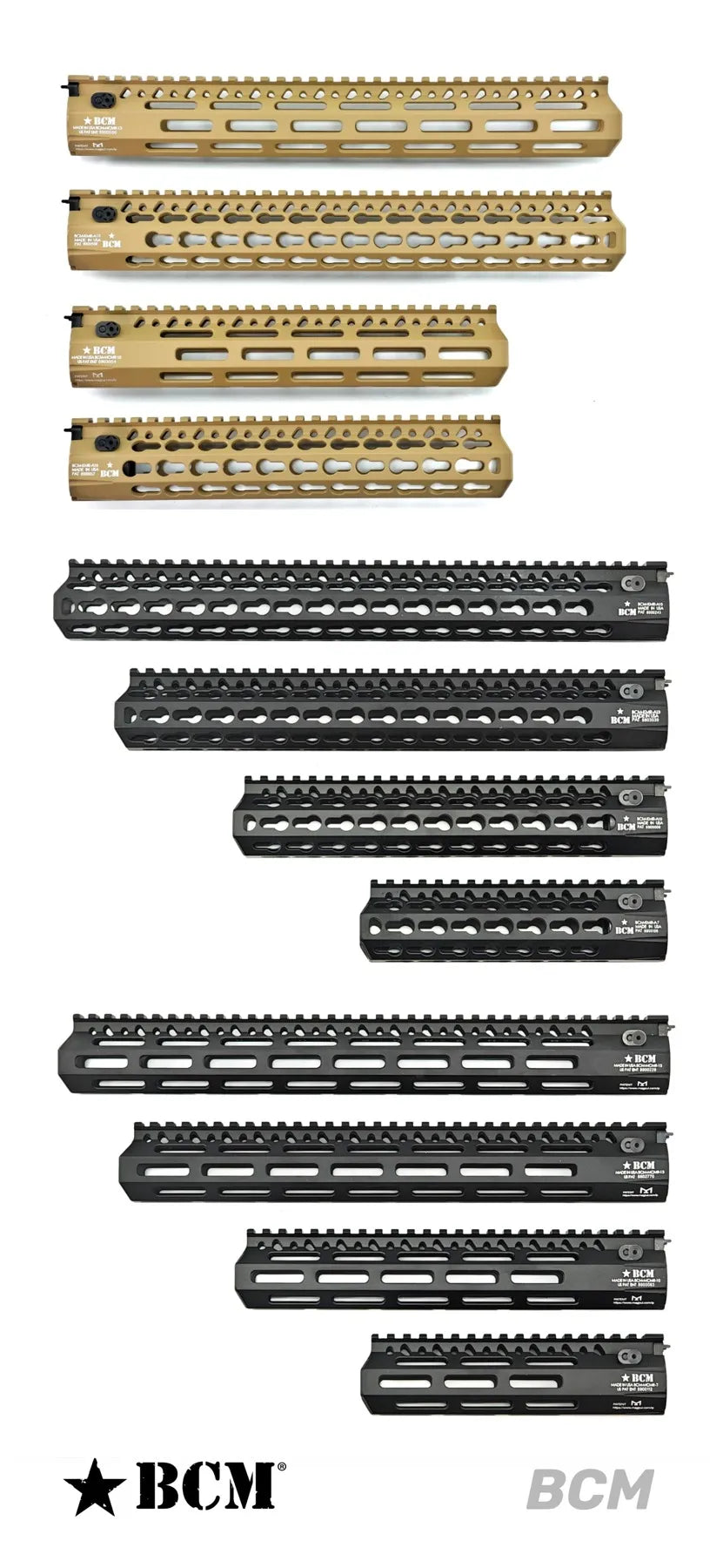 BCM Metal Handguards | Gel Blaster WGG WGB Airsoft (Pre-Order 50 Hari)