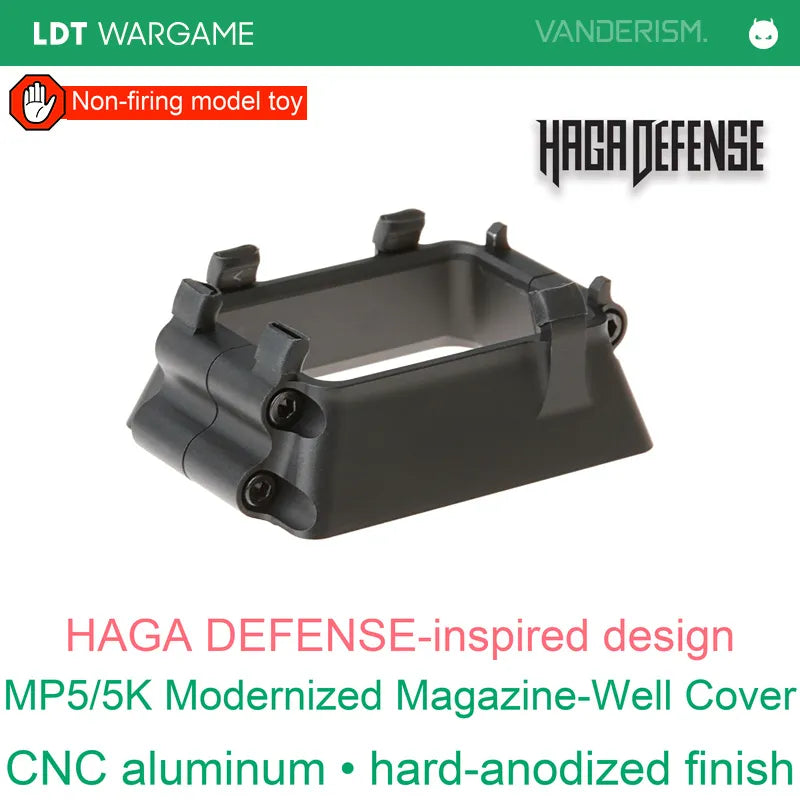 MP5/5K Decorative Modernized Magazine Well, Hard-Anodized CNC Aluminum (Pre-Order 50 Hari)