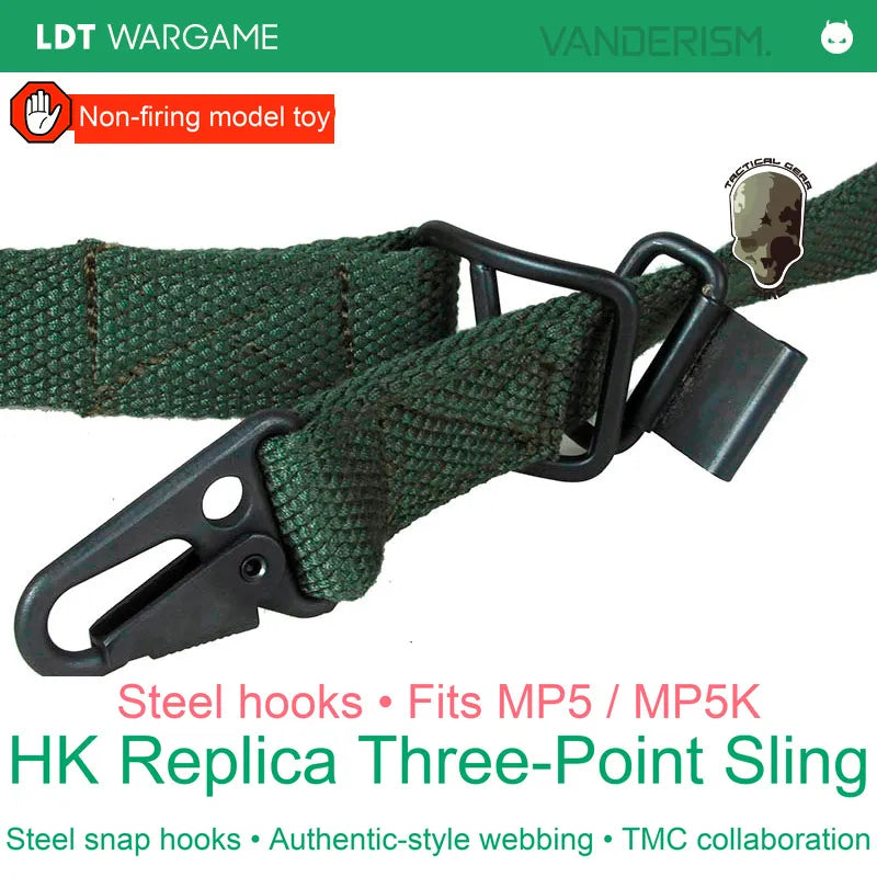 TMC x LDT HK Replica Three-Point Sling for MP5 / MP5K Bread-Style Stocks (Pre-Order 50 Hari)