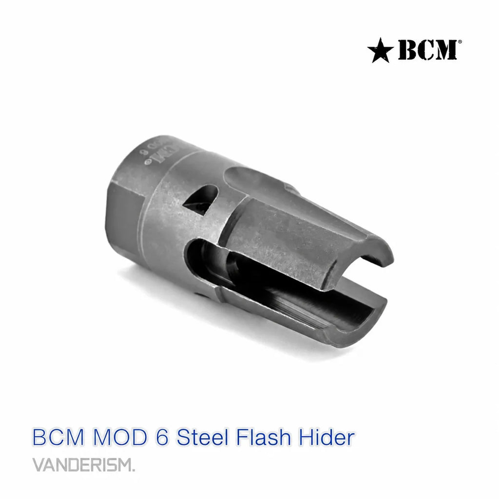BCM MOD Steel Flash Hiders 14mm CCW | Gel Blaster WGG WGB Airsoft (Pre-Order 50 Hari)