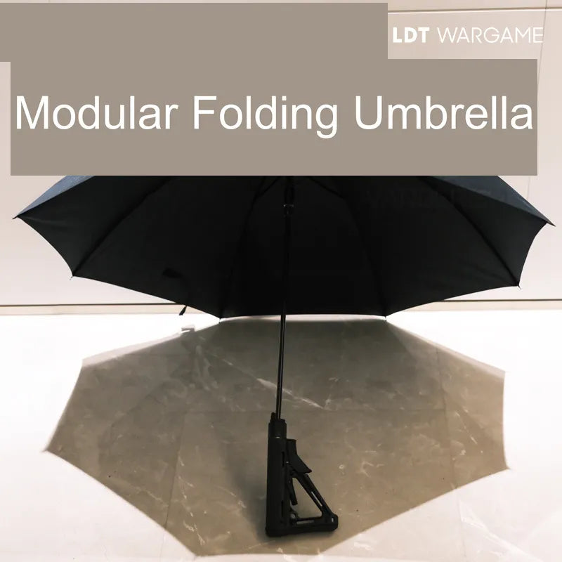 Military-Style Modular Umbrella with Replaceable Handle / Stock Options (Pre-Order 50 Hari)