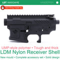 LDM Nylon Polymer Receiver with Full Small-Parts Set, UMP-Type Material, Competition Design (Pre-Order 50 Hari)