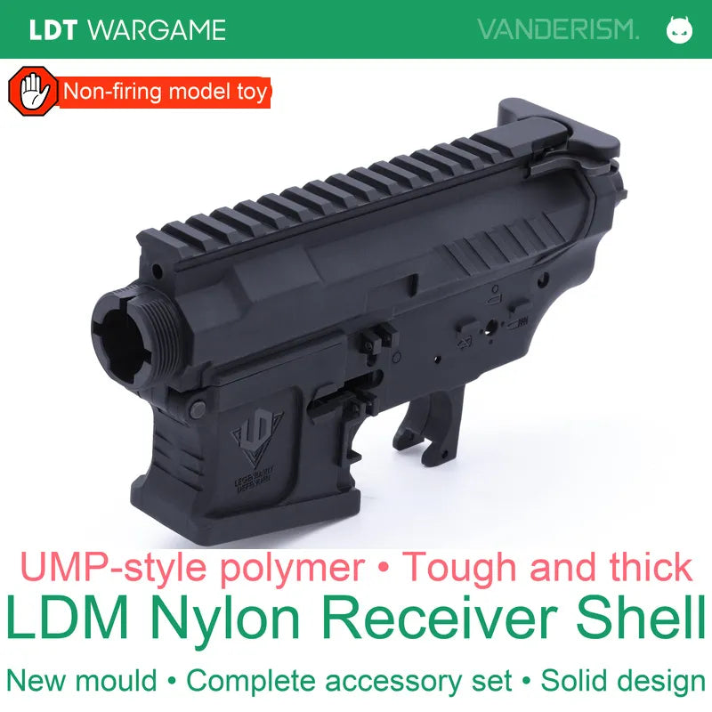 LDM Nylon Polymer Receiver with Full Small-Parts Set, UMP-Type Material, Competition Design (Pre-Order 50 Hari)
