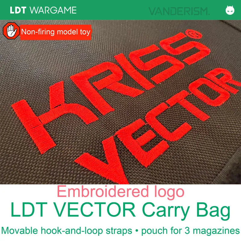 LDT KRISS Vector Nylon Toy Carry Bag with Embroidered Logo (Pre-Order 50 Hari)