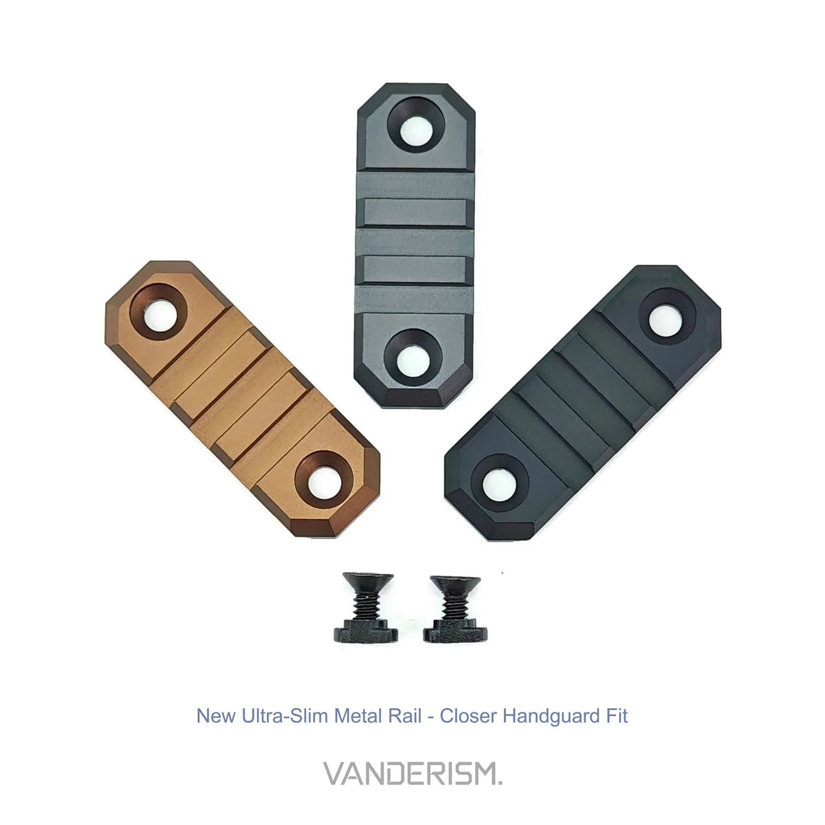 Slim 20mm CNC Rail Sections M LOK KeyMod and SMR (Pre-Order 50 Hari)