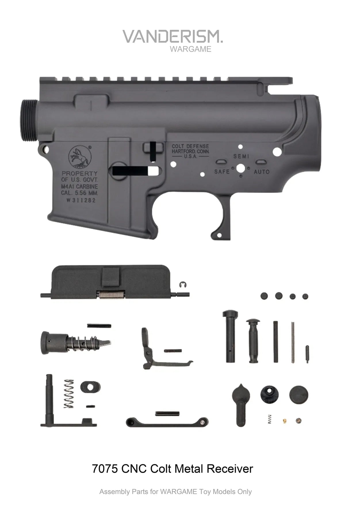 GEISSELE URGI 7075 T6 CNC Metal Body Kits | Gel Blaster WGG WGB (Pre-Order 50 Hari)