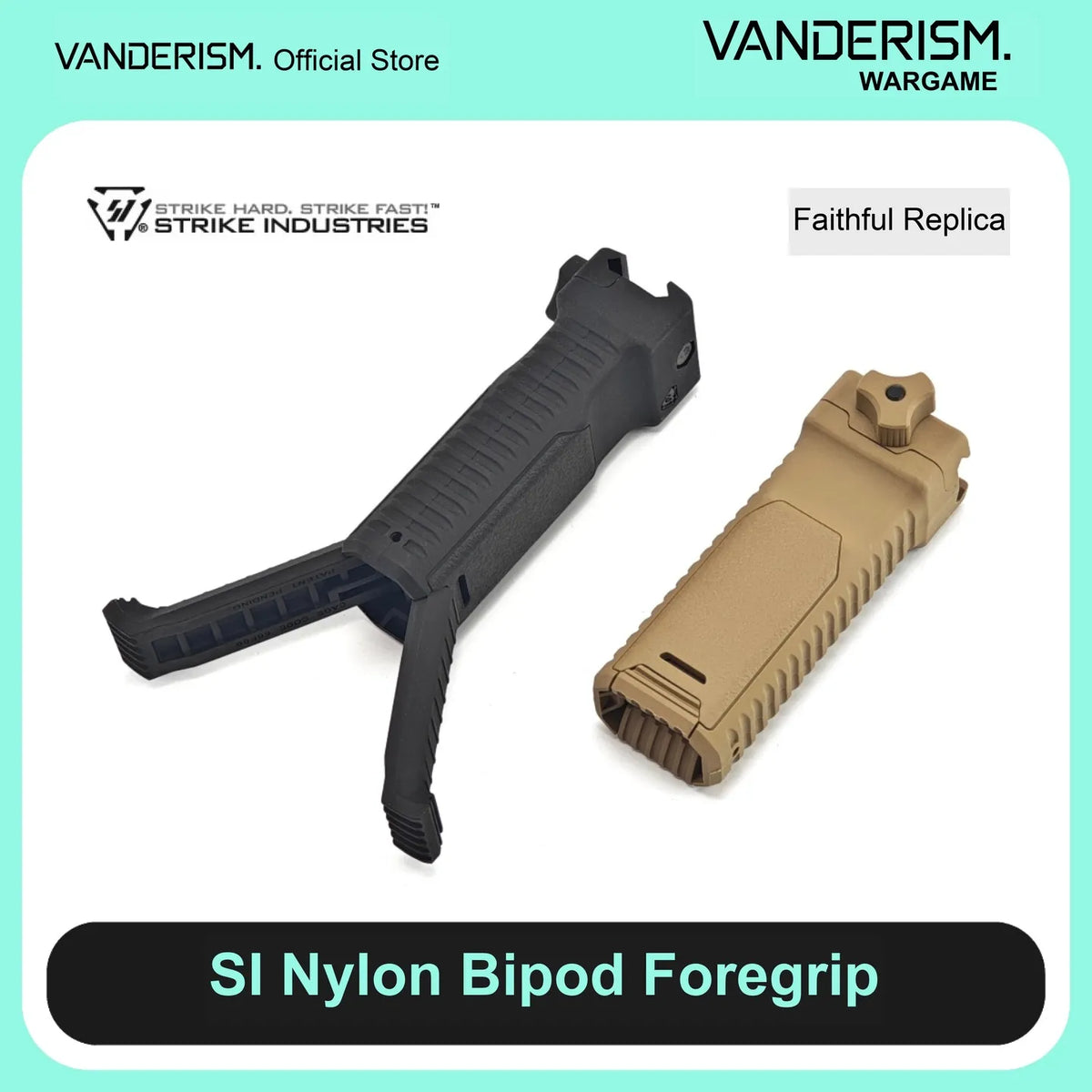 SI Strike Nylon Bipod Grip | Gel Blaster WGG WGB (Pre-Order 50 Hari)