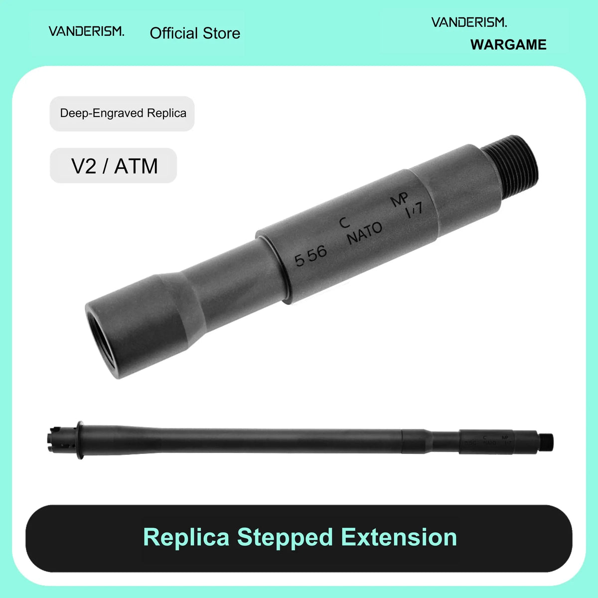 Dimpled 14 Inch Outer Barrel for V2 and ATM (Pre-Order 50 Hari)