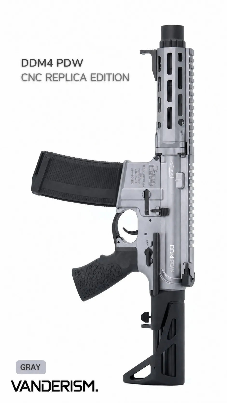 DDM4 PDW CNC Metal Body Kit | Gel Blaster WGG WGB (Pre-Order 50 Hari)