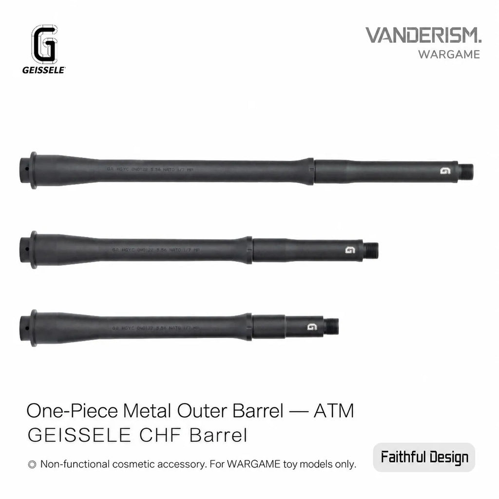 GEISSELE One Piece Outer Barrels for ATM | Gel Blaster WGG WGB (Pre-Order 50 Hari)