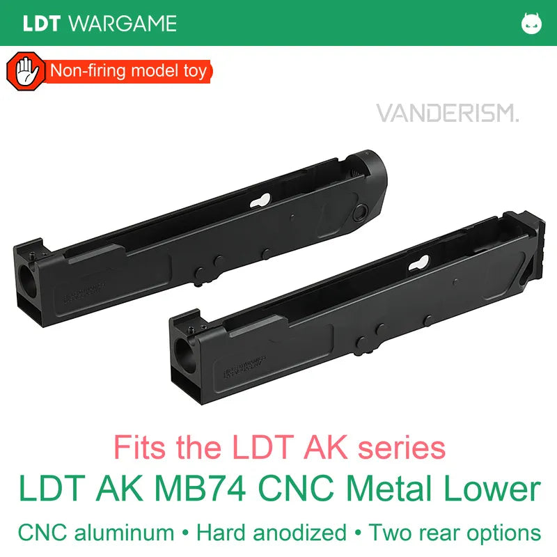 LDT AK MB74 CNC Aluminum Lower Receiver with Two Stock-Interface Options (Pre-Order 50 Hari)