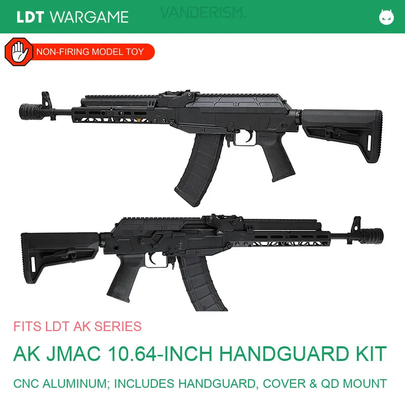 AK JMAC 10.64-Inch Toy Model Handguard Kit with Cover and QD Sling-Swivel Base (Pre-Order 50 Hari)