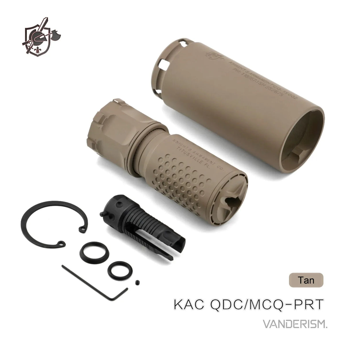 KAC QDC MCQ PRT Flash Hider and QD Mock Suppressor Set | Gel Blaster WGG WGB Airsoft (Pre-Order 50 Hari)
