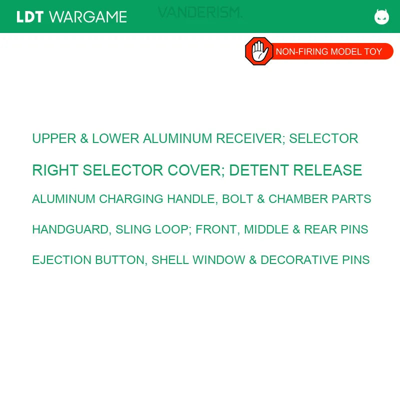 LDT AR Gen 3.0 Die-Cast + CNC Aluminum Split Receiver with Steel Small Parts (Pre-Order 50 Hari)