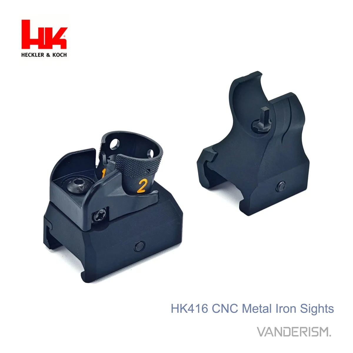 HK416 CNC Aluminum Sights and Gas Block Front Sight (Pre-Order 50 Hari)