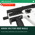 LDT KRISS Vector Metal Rail, Hole Spacing 50, No Locating Stop (Pre-Order 50 Hari)