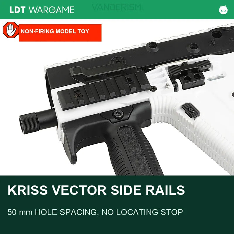 LDT KRISS Vector Metal Rail, Hole Spacing 50, No Locating Stop (Pre-Order 50 Hari)