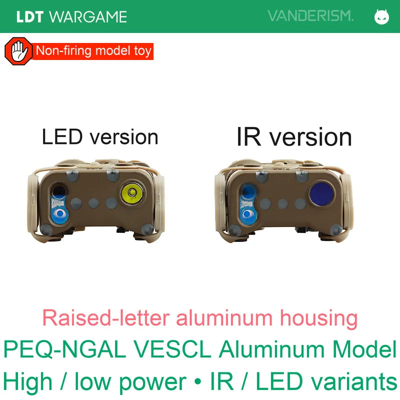 PEQ-NGAL VESCL Aluminum Replica, High-Power / LR / LED Versions (Pre-Order 50 Hari)