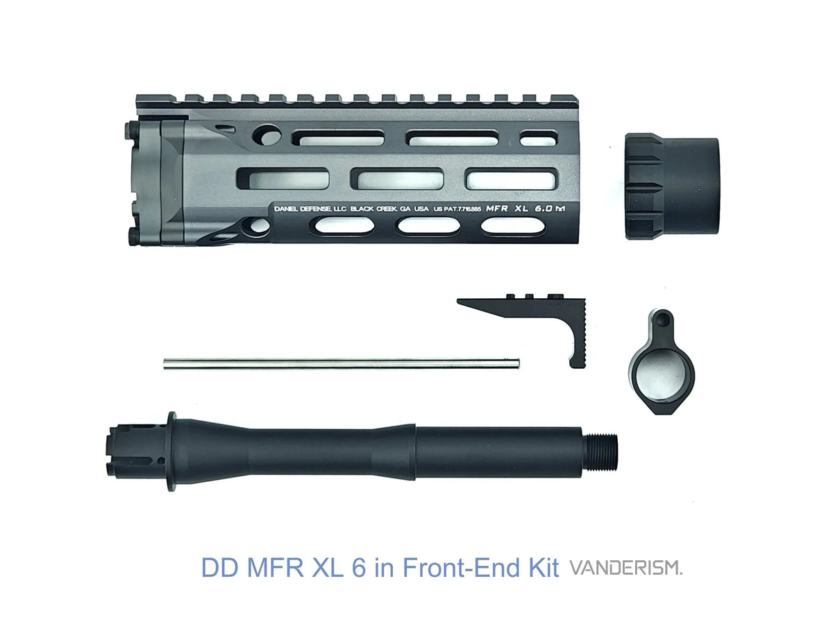 DD MFR XL DDM4 6 Inch Metal Front End Kit | Gel Blaster WGG WGB (Pre-Order 50 Hari)